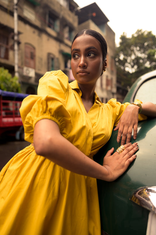 Dalia - Cutout Midi dress with side pockets