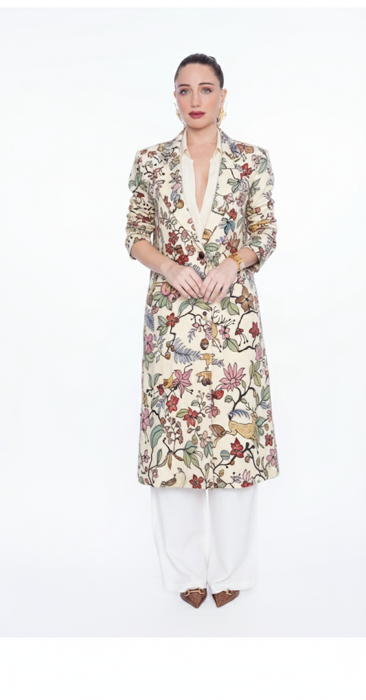 The Chanticleer Hand-Painted Coat