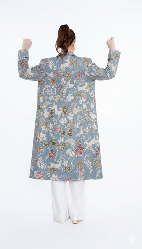 Meadowlark Hand-Painted Jacket