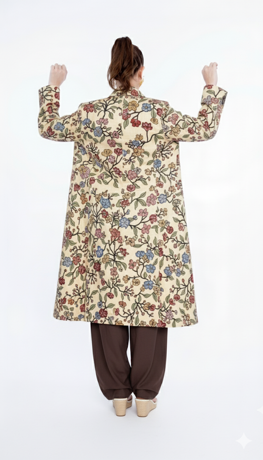 The Sundial Meadow Hand-Painted Jacket