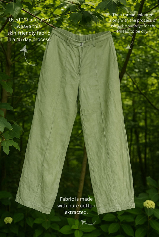 The Olive Green Handwoven Pants
