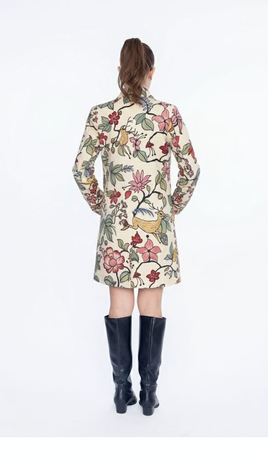 The Chanticleer Hand-Painted Coat