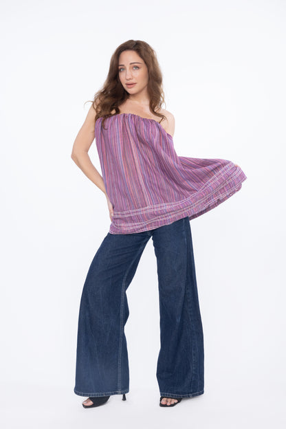 The Purple Free Flow Top