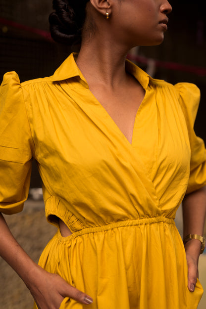 Dalia - Cutout Midi dress with side pockets