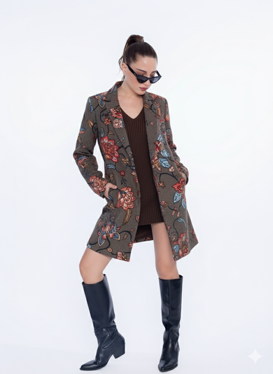The Wildflower Hand-Painted Jacket