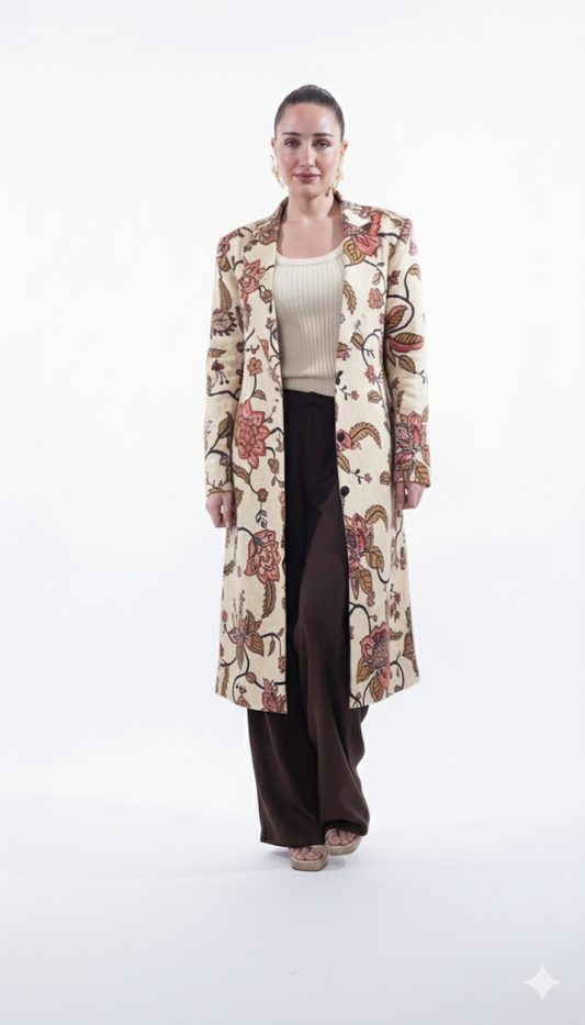 The Sundial Meadow Hand-Painted Jacket